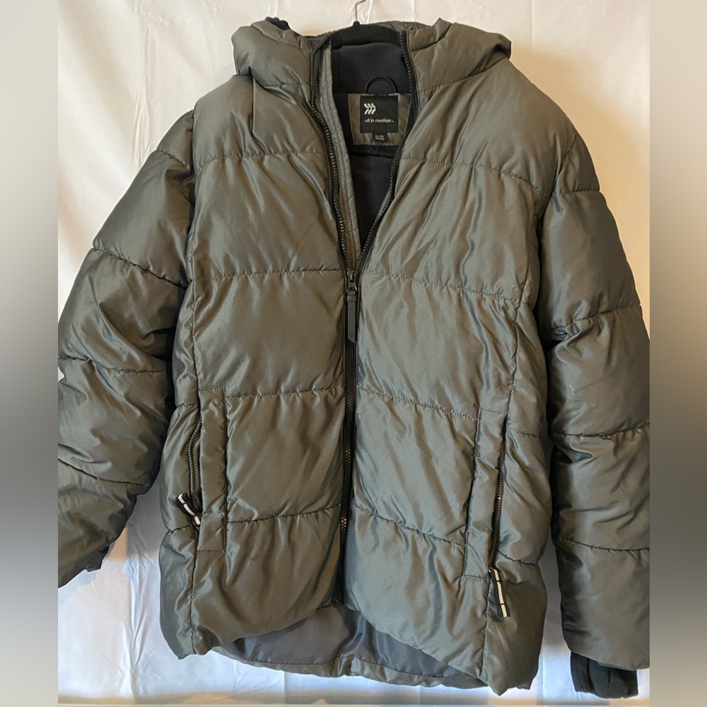 All In Motion Grey Puffer Coat